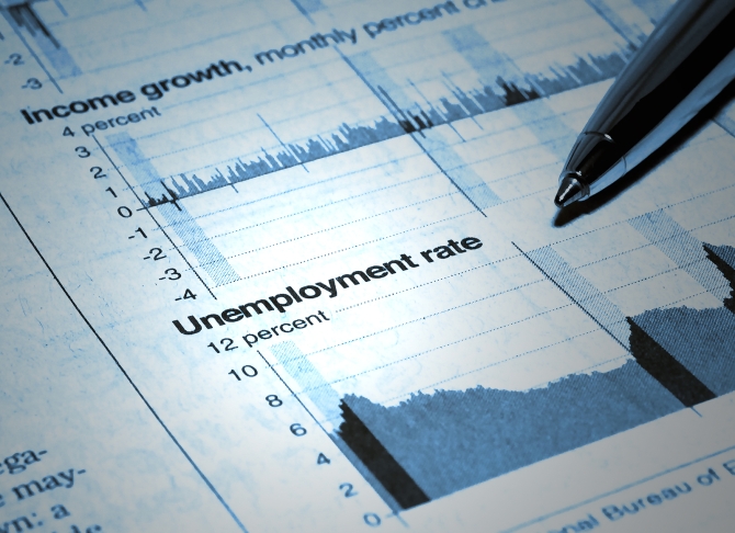 Unemployment statistics in the newspapers business section
