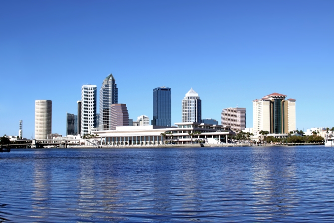 River view Tampa Skyline Modern Architecture in Downtown
