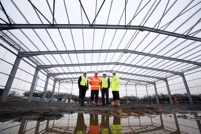 Gateshead-Industrial-Scheme-attracts-Interest-as-Steelwork-Commences