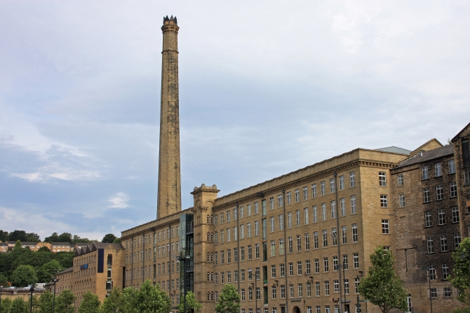Dean Clough industrial textile mill in Yorkshire
