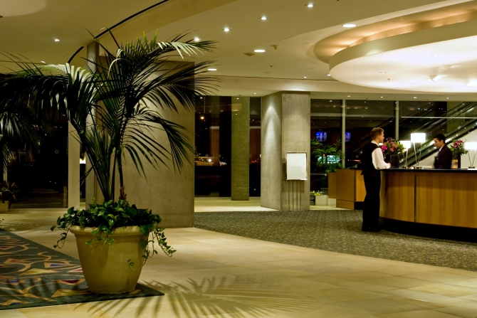 4-star hotel lobby