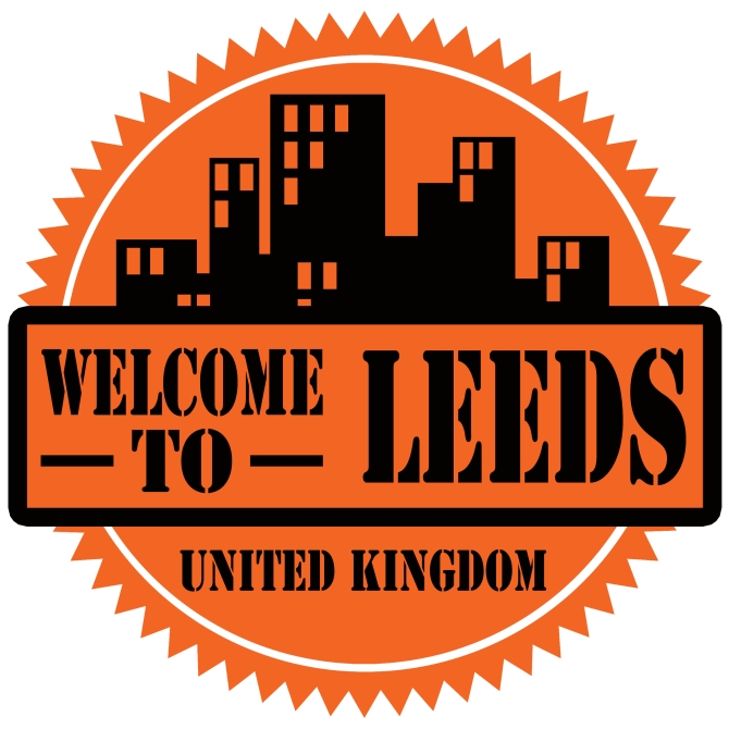 Label with text Welcome To Leeds vector illustration