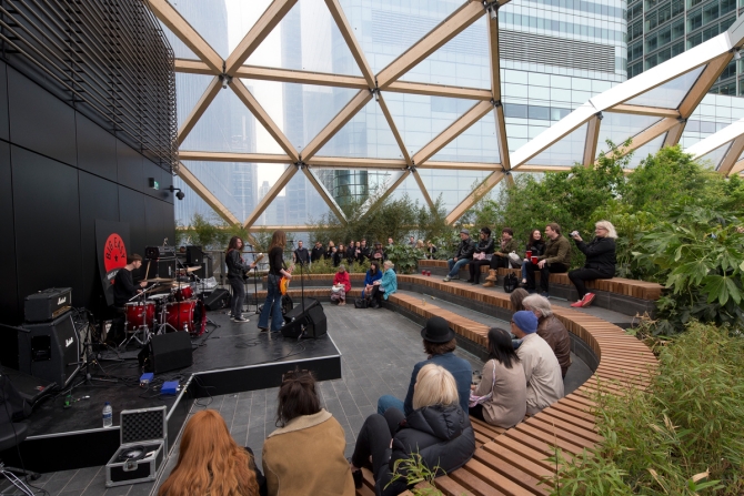 Crossrail Place Gardens Bloom as Canary Wharf launches Community Performance Programme
