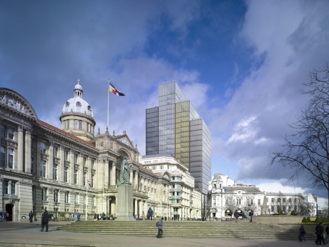 Sterling-and-Rockspring-resubmit-Birmingham-Office-Tower-Plans