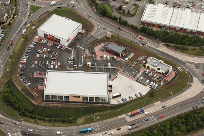 Landmark Cannock Gateway Retail Park Weeks From Opening