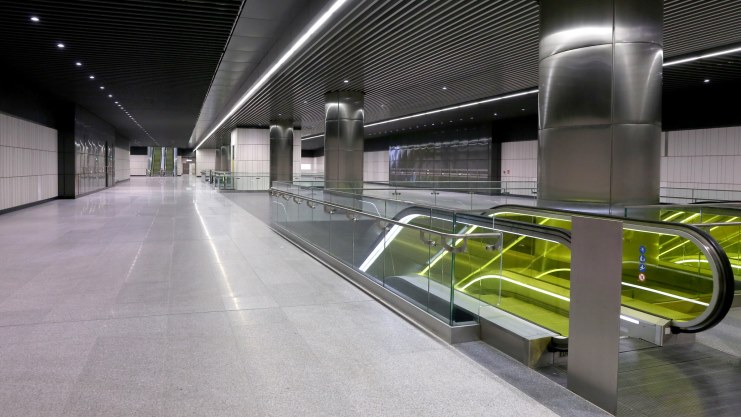 Recently Completed Canary Wharf Station Images Emerge