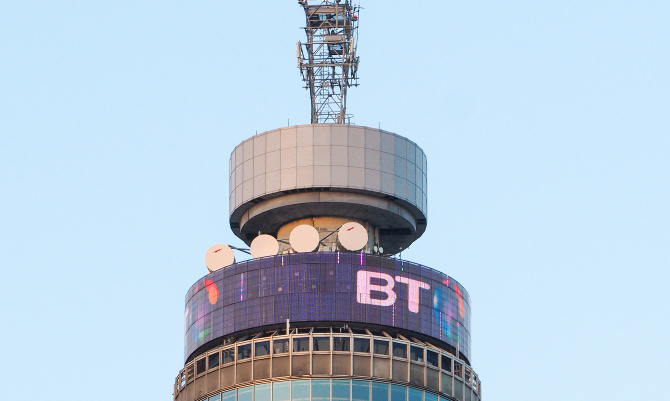 The BT Tower on The Open Market